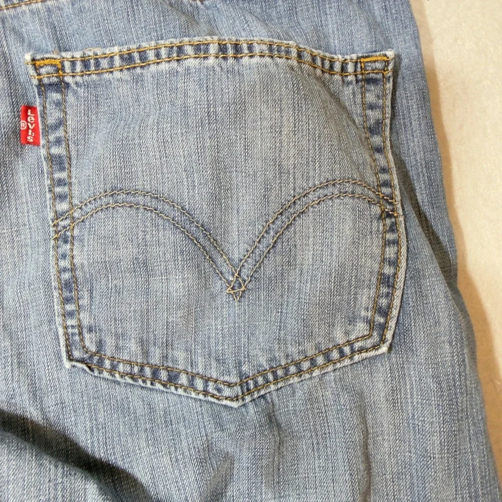 Levi's 505 Jeans Mens 36x34 Blue Excellent Straight Fit Denim Pants